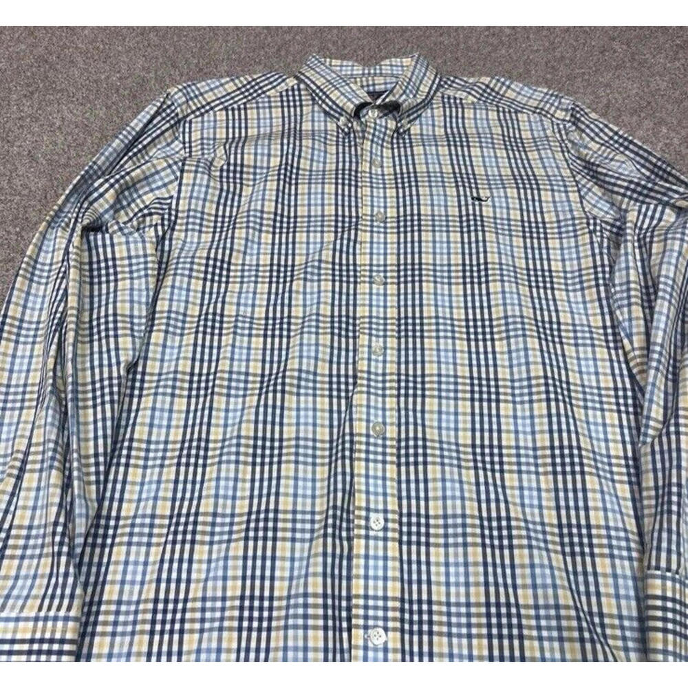 Vineyard Vines Slim Fit Whale Shirt Multicolor Long Sleeve Button Up Shirt Large - Picture 8 of 10